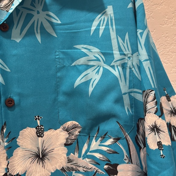Lvish 4XL men’s tropical Hawaiian button front shirt - Picture 4 of 7